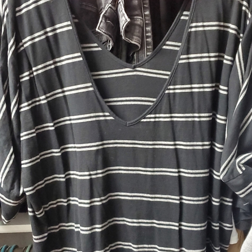 Open back torrid blouse